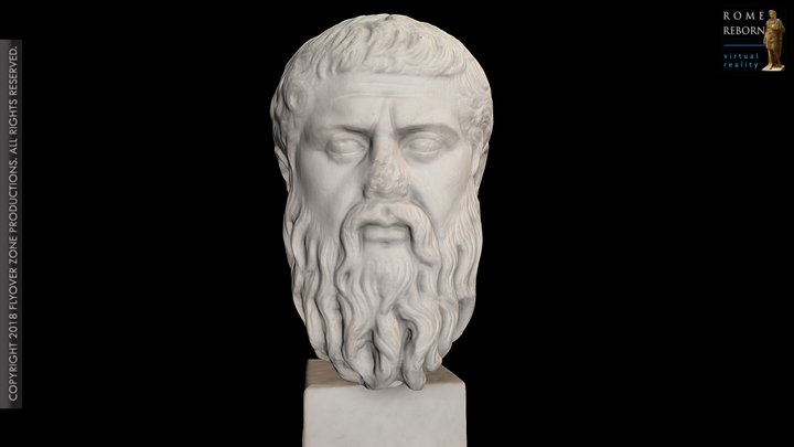 3D rendering of Plato