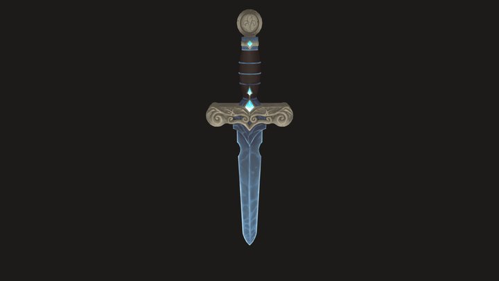 Student work : Shadowlands Dagger 3D Model