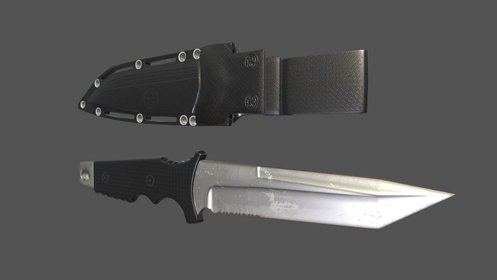 Smith and Wesson Knife 3D Model