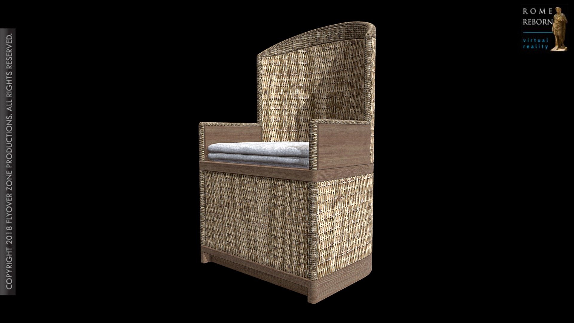Chair, wicker (reconstruction) 3D model by Flyover Zone (FlyoverZone
