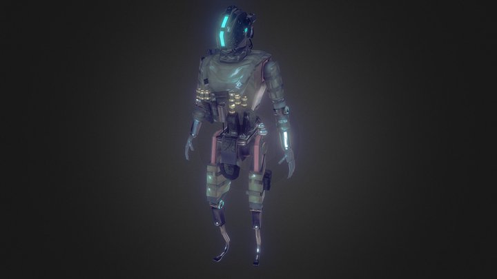 Pilot Stim. Titanfall 2 3D Model