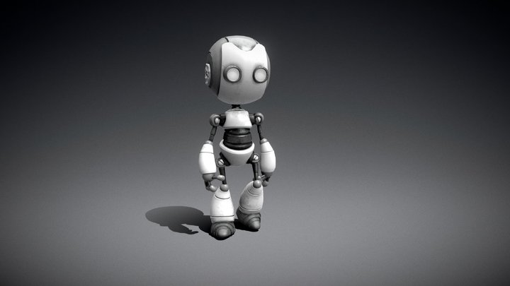 Robot Walking 3D Model