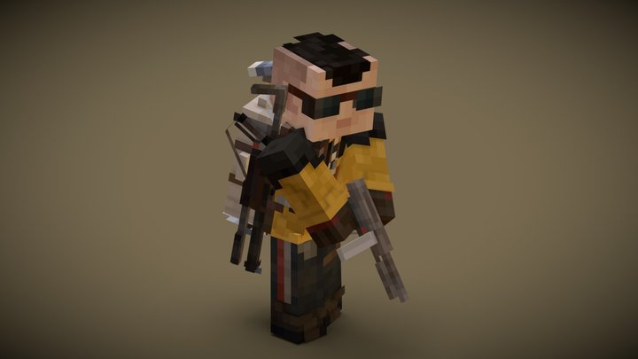 Minecraft ARC Raiders - Raider 3D Model