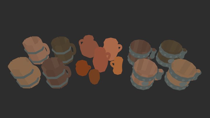 Jugs Asset Pack 3D Model