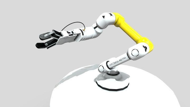 Robotic Manipulator (low poly) 3D Model