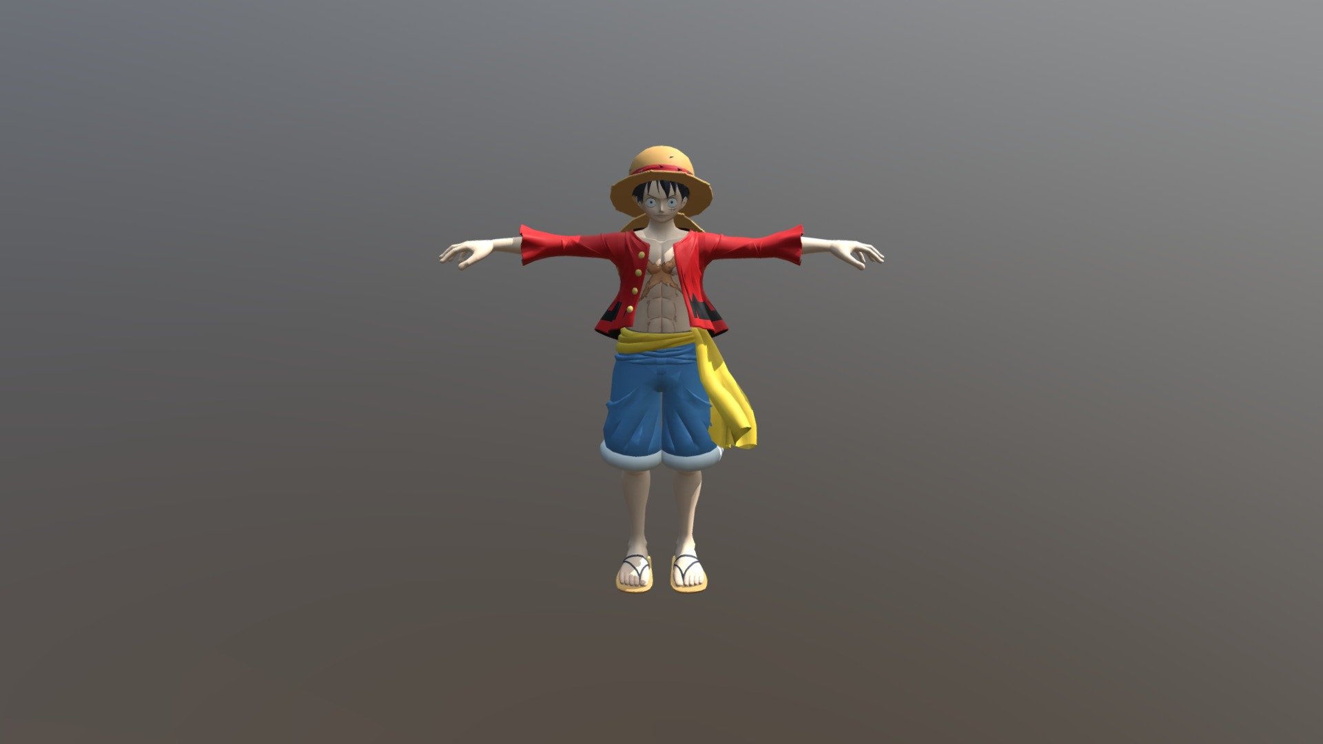 Luffy Download Free 3d Model By Zourte2486 9f437d5 Sketchfab 0087