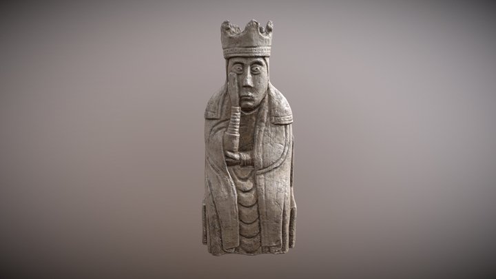 Lewis Chessmen_Queen 3D Model