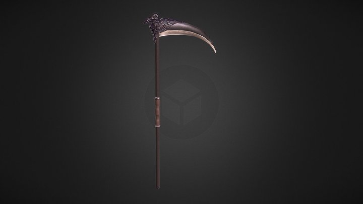 Raven Queen - Grim Reaper Scythe 3D Model