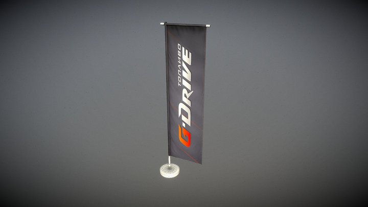 Flag Gdrive 3D Model