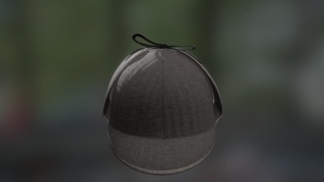 Deerstalker (Sherlock's Hat) 3D Model