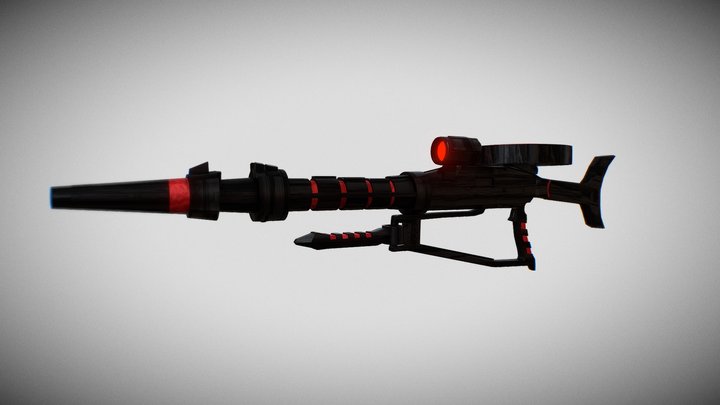 Zaku Machine Gun 3D Model