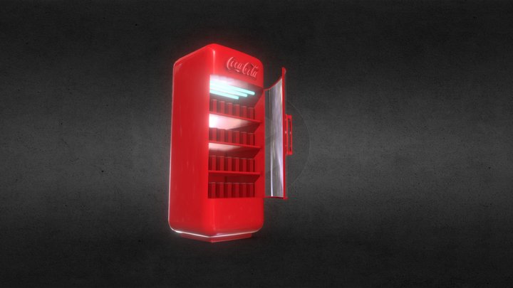 Coca-Cola-freezer 3D Model