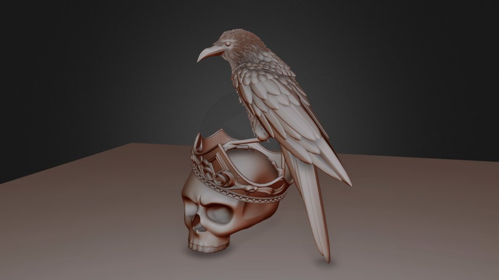 Skull and Crow - NPR Shader
