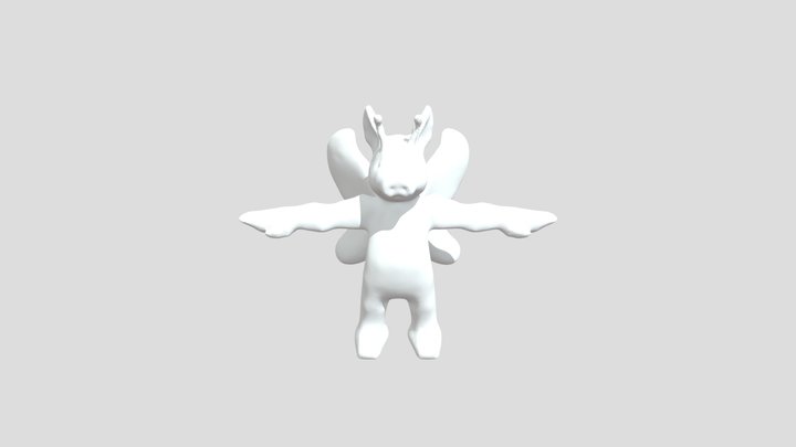 Hirsch Hybrid Creature02a 3D Model