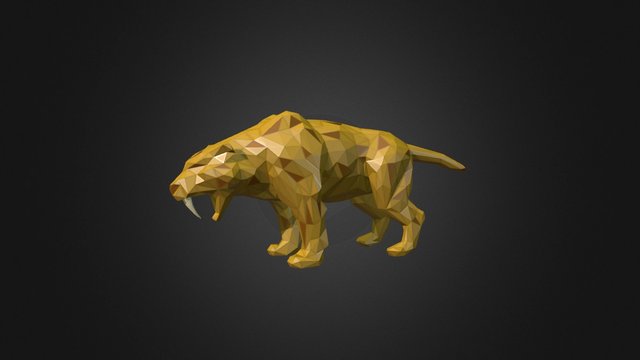 Saber-tooth 3D Model