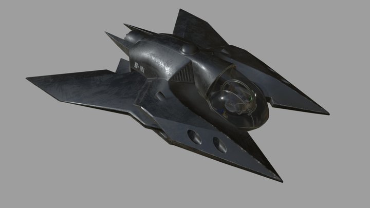M-Bot: Skyward Starship 3D Model
