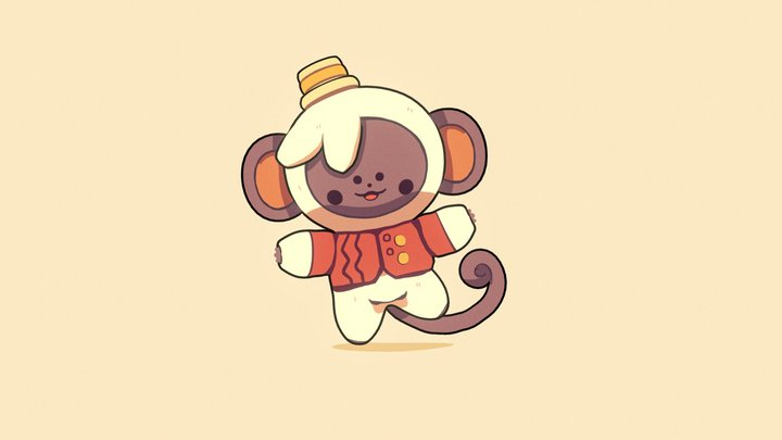 Monki 3D Model