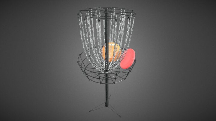 frisbee golf basket