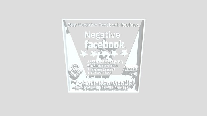Buy Negative Facehbook Reviews 3D Model