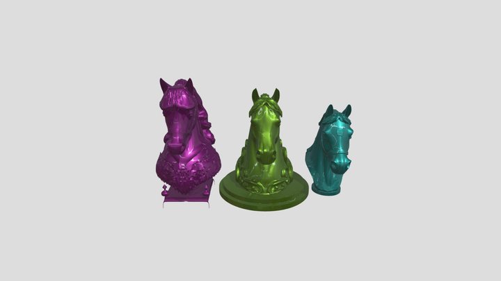 Horses 3D Model