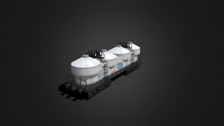 Cement Tanker 3D Model