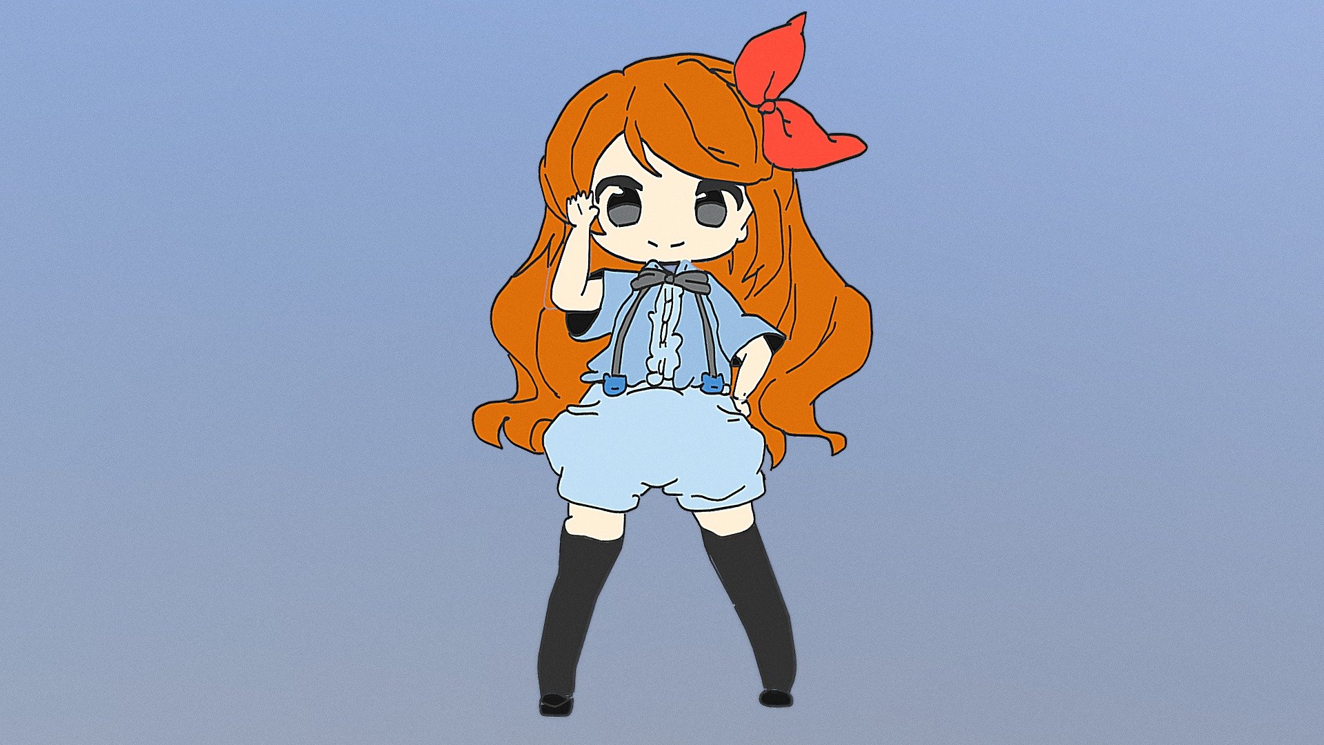 Chibi Anime Girl Download Free 3d Model By Dartuchiwa 9f4bcfb 8099