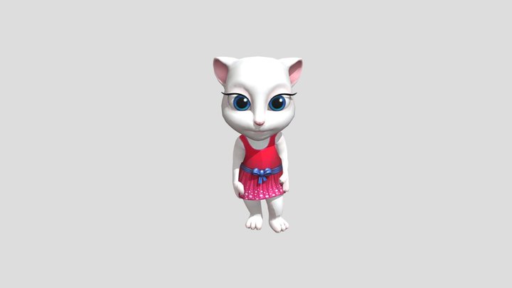 Angela jumping 3D Model
