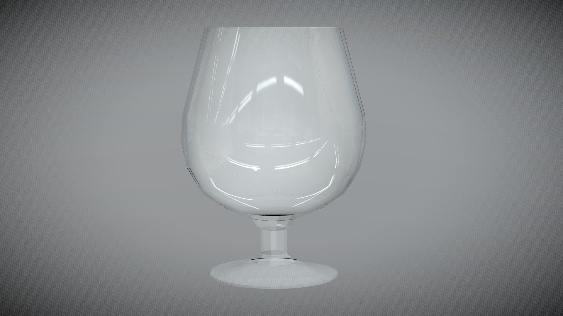 Low Poly Snifter/Wineglass