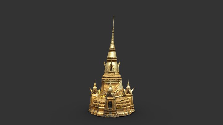Thai Pagoda 3D Model