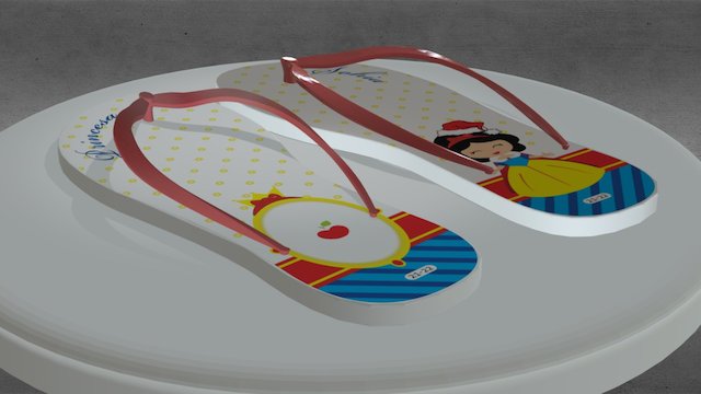Chinelo 3d Mockup 3D Model