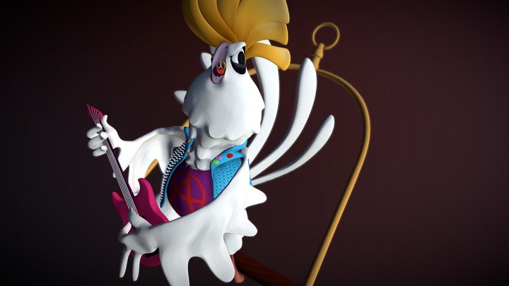 SculptJanuary: Day 13 - Punk 3D Model