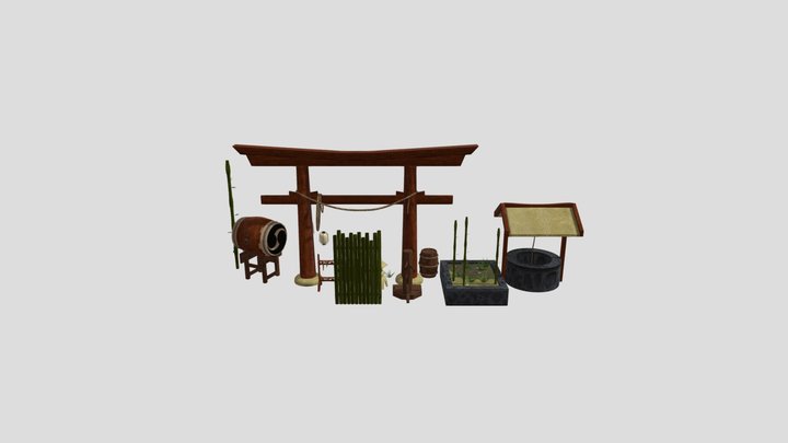 Sekiro Style props 3D Model