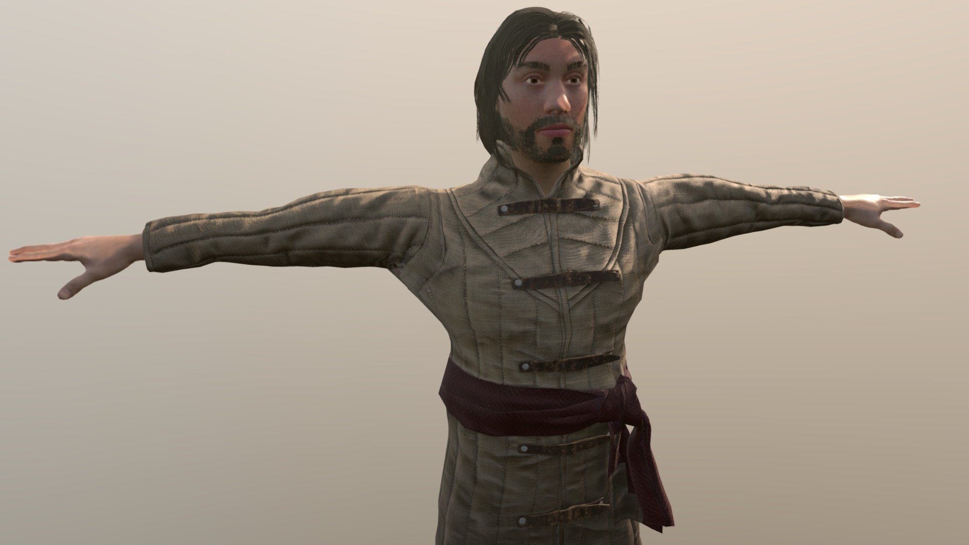 Game ready Pirate Hunter / Viking / Medieval man