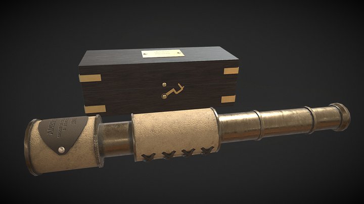 Telescope & Box 3D Model