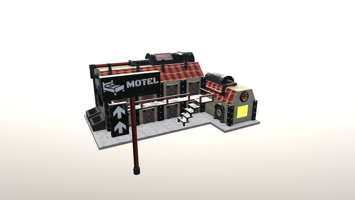 Residency Building: Motel Lv3 3D Model