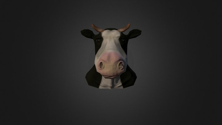 Cow Head (for Jedi Knight) 3D Model