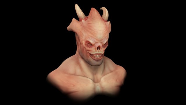 Demon bust 3D Model