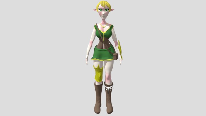 Adventurous Elf 3D Model