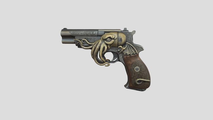 Cthulhu Gun クトゥルフ La llamada de Cthulhu 3D Model