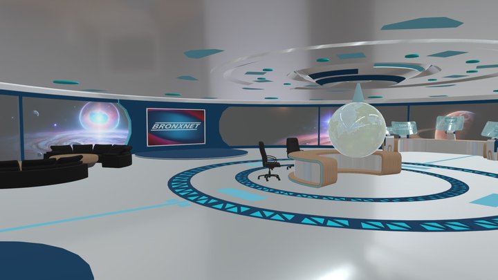 SciFy setdesign for BronxnetTV 3D Model
