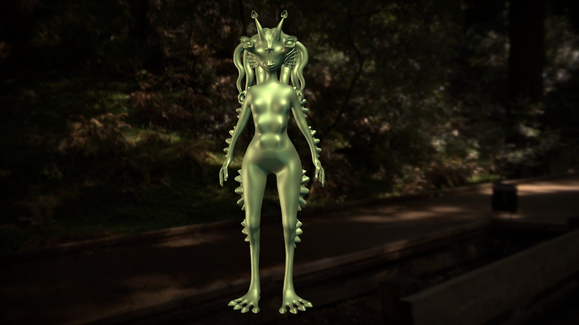ALIEN CEPHALOPOD GIRL WIP