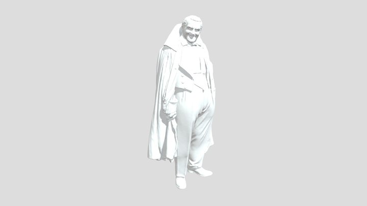 Grandpa Vampire Costume 3D Model