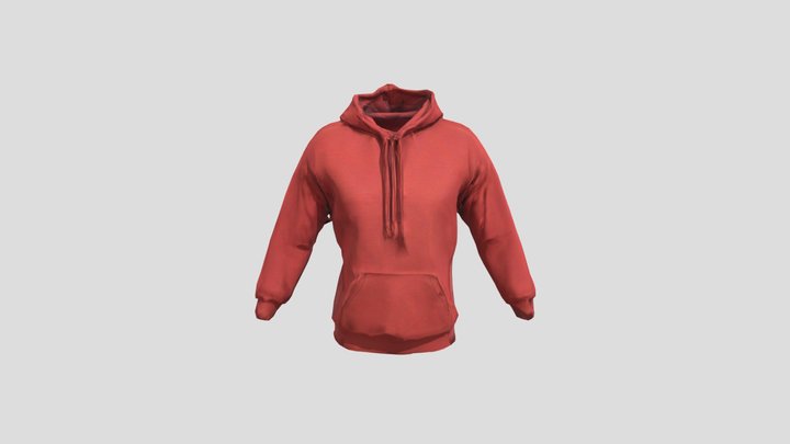 Red Hoodie 3D Model