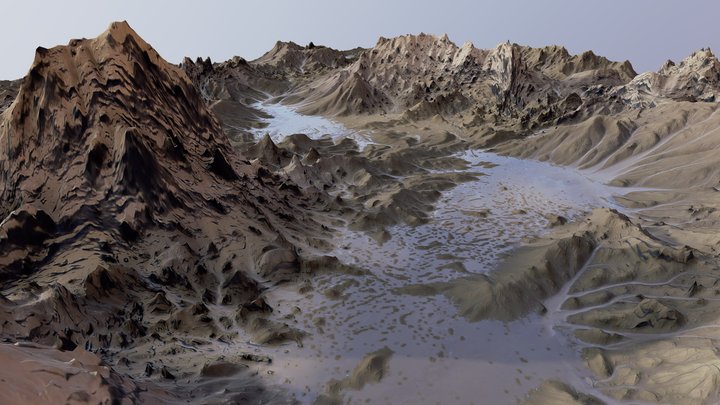 Death Valley - Terrain 3D Model