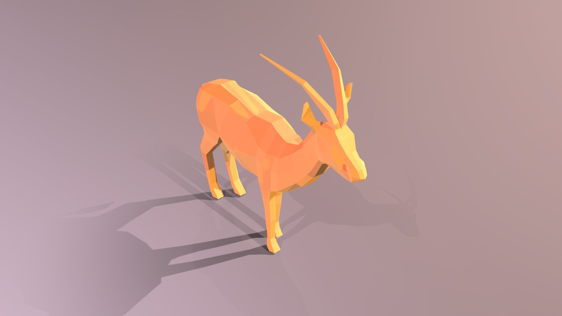 low_poly_gazelle