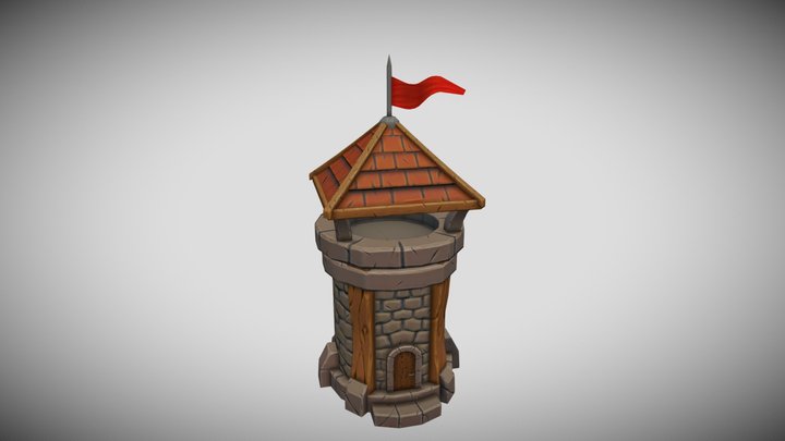 Stylized Tower 3D Model