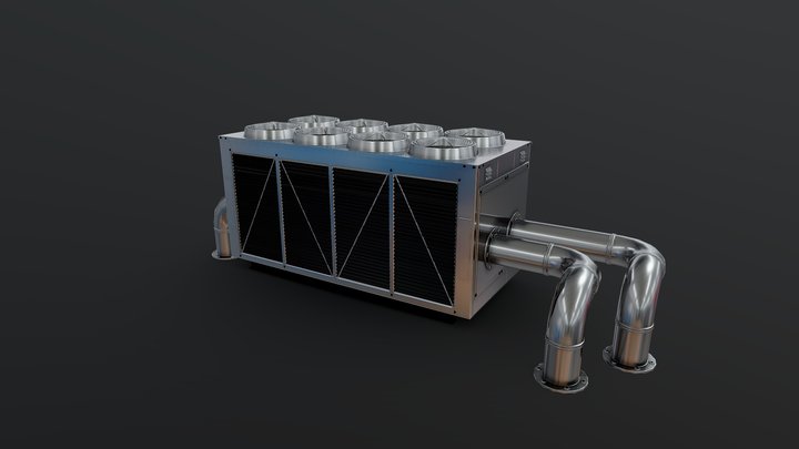 Roof air conditioner 1 3D Model