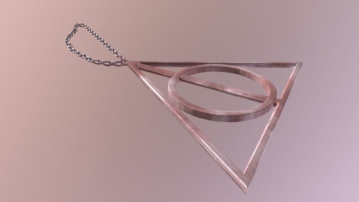 Deathly Hallow Necklace 3D Model