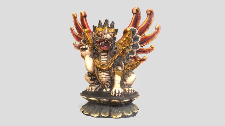 Balinese Sculpture Barong 3D Model