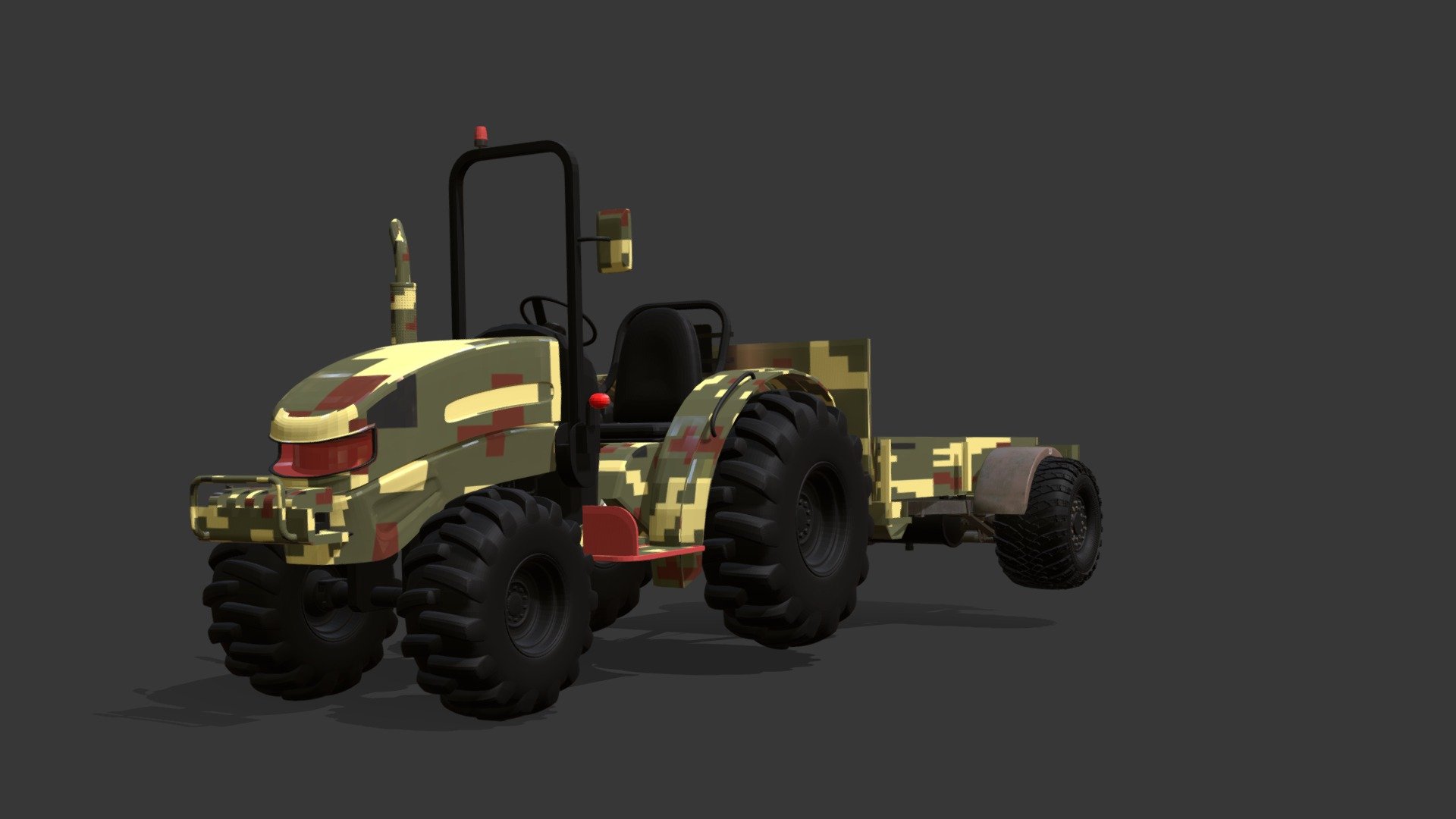 traktor+trailer | FREE 3d model